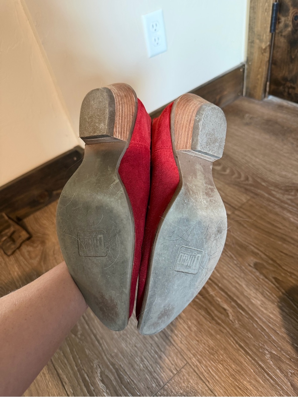 dingo Red Suede Western Ankle Boots - Picture 4 of 4